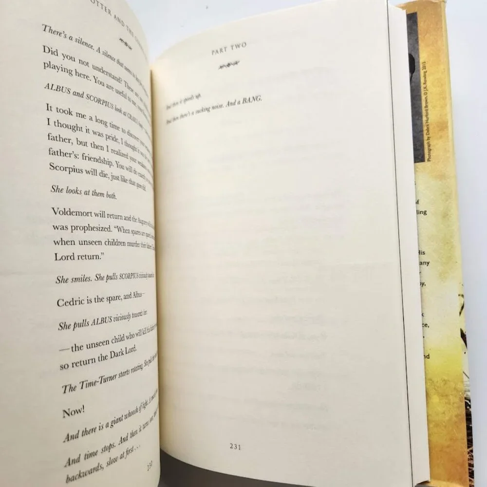 Harry Potter and the Cursed Child Parts 1 & 2 Book Special Rehearsal Edition Scr